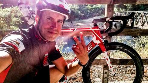 Jon Patrick Hyde on successfully completing 20,000 miles cycled in one year.